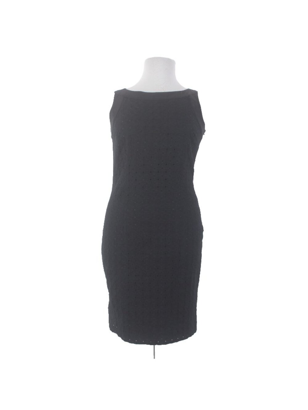 Charter Club Dress NEW $79 Paradise Lost Sz 14 Black Eyelets 100% Cotton Dress